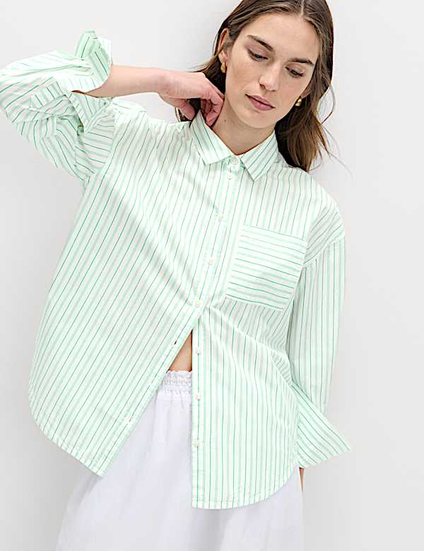 Pure Cotton Striped Shirt