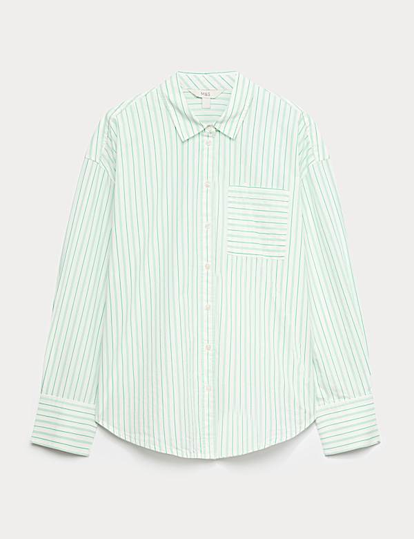 Pure Cotton Striped Shirt - DE