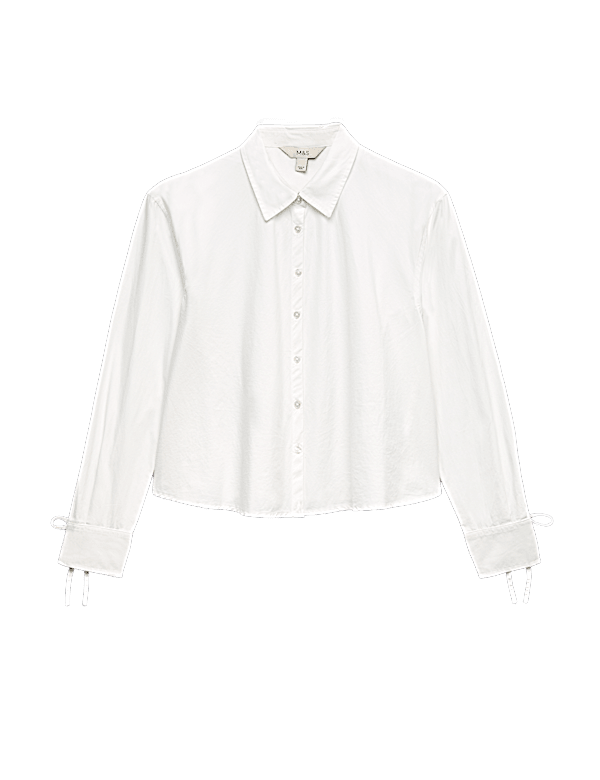 Pure Cotton Tie Cuff Swing Shirt