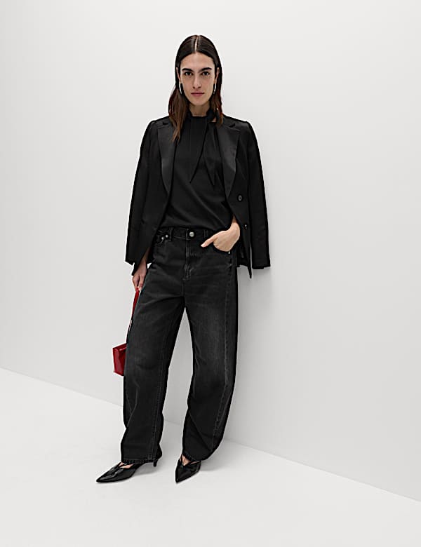 Pure Cotton Scarf Detail Top - DK