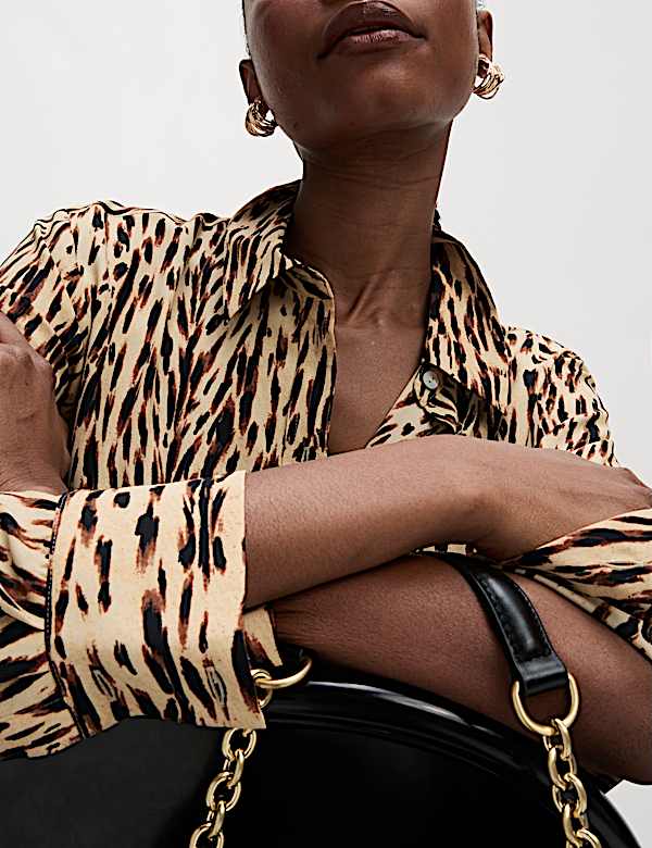 Printed Collared Shirt