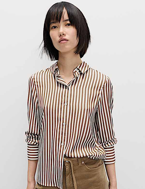 Printed Collared Shirt - GR
