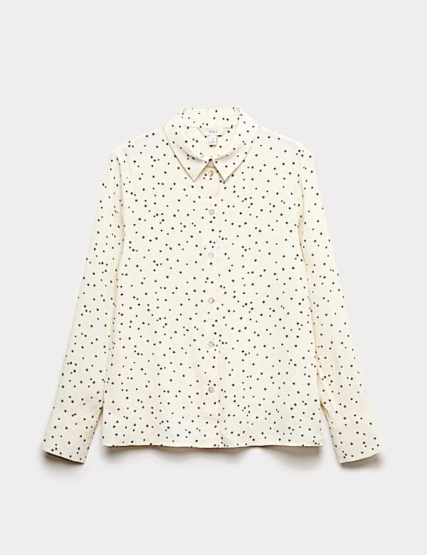 Camisa con cuello estampada - ES