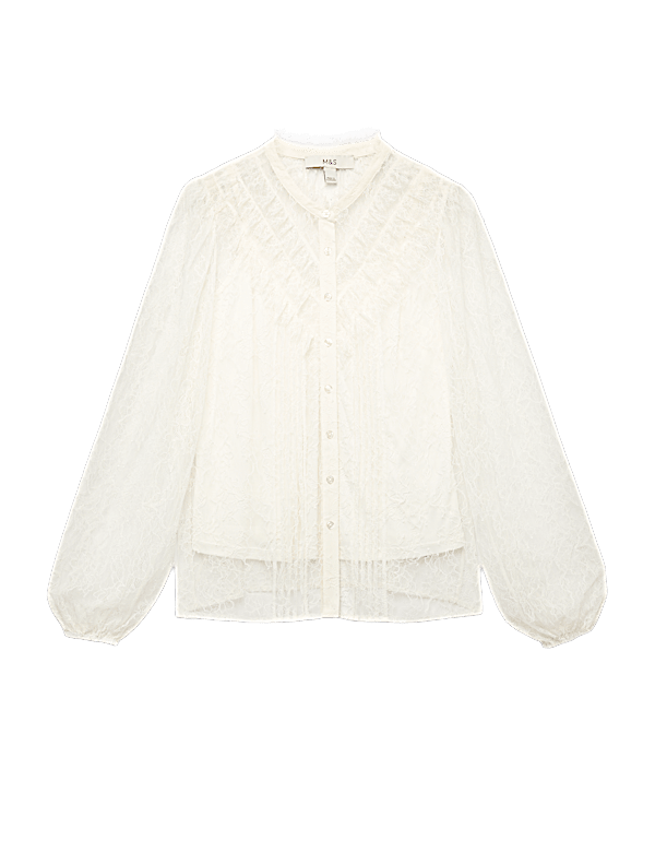 Lace High Neck Shirt