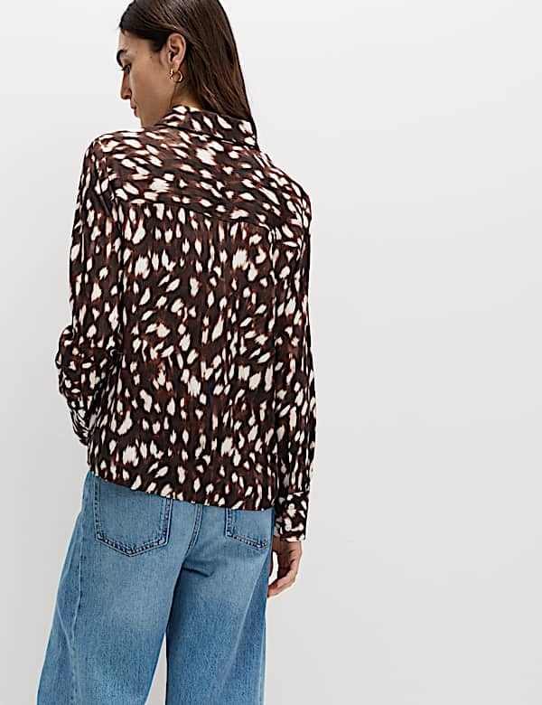 Kemeja Berkerah Motif Hewan - ID