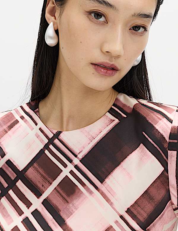 Checked Tie Detail Top - NZ