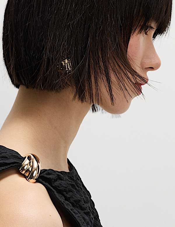 Cotton Rich Textured Hardware Detail Tank Top - DE