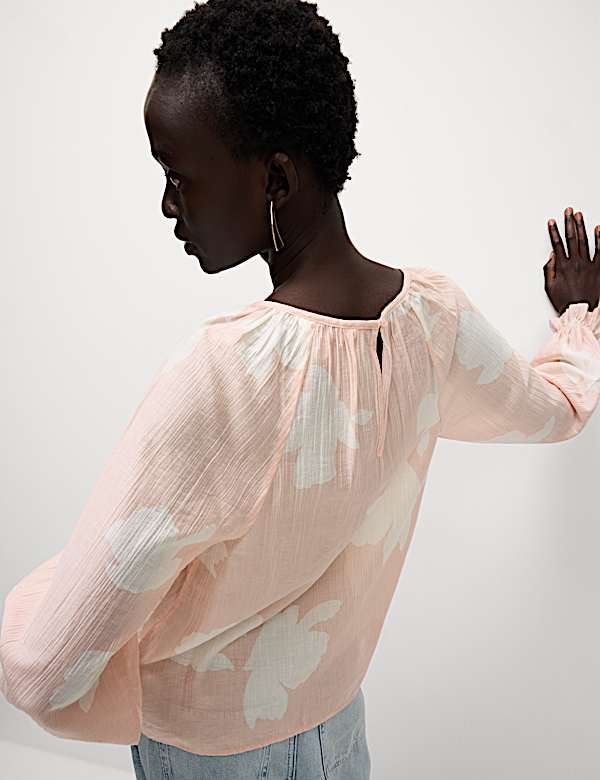 Lyocell Rich Printed Blouse