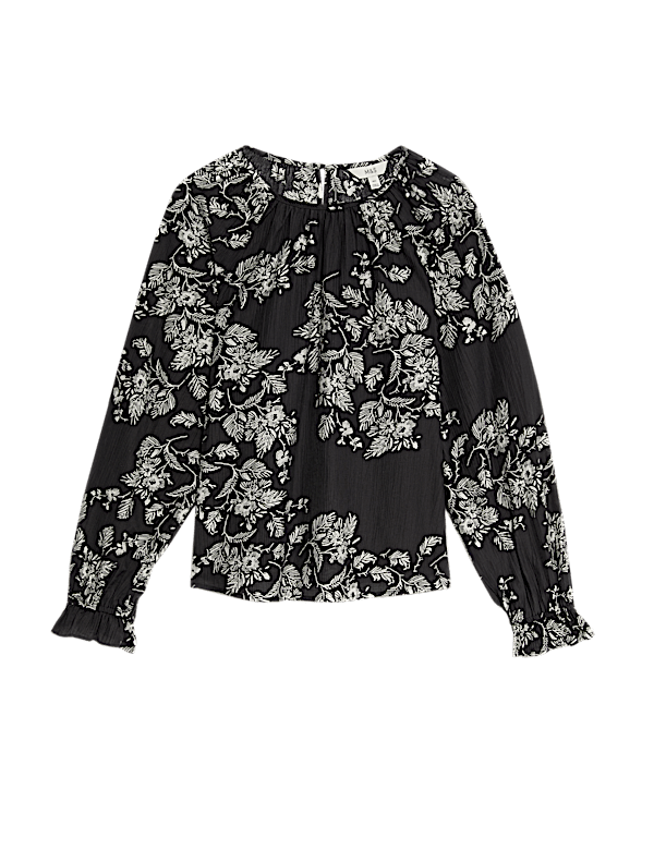 Lyocell Rich Printed Blouse