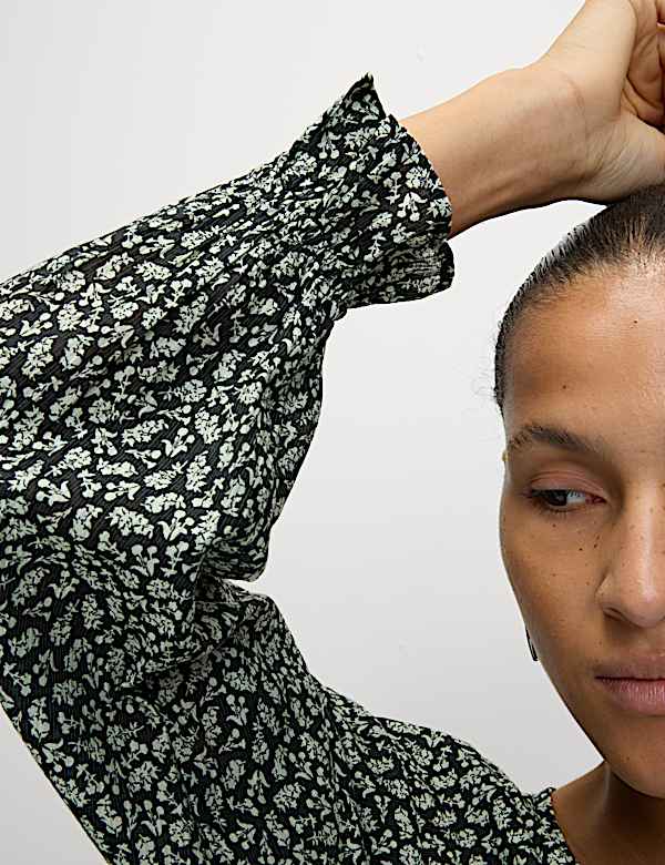 Lyocell Rich Printed Blouse