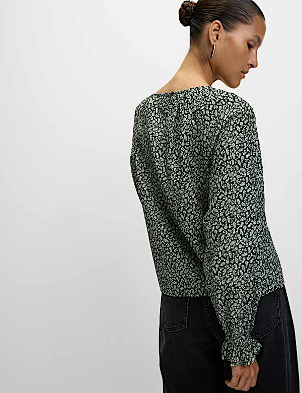 Lyocell Rich Printed Blouse