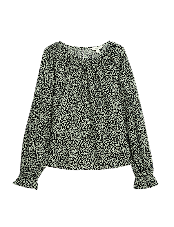 Lyocell Rich Printed Blouse