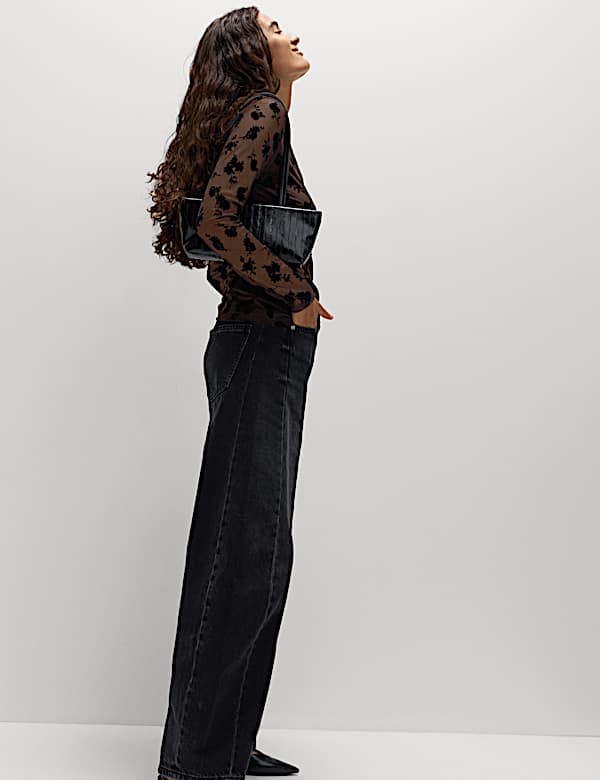 Flock Fitted Mesh Top - MV