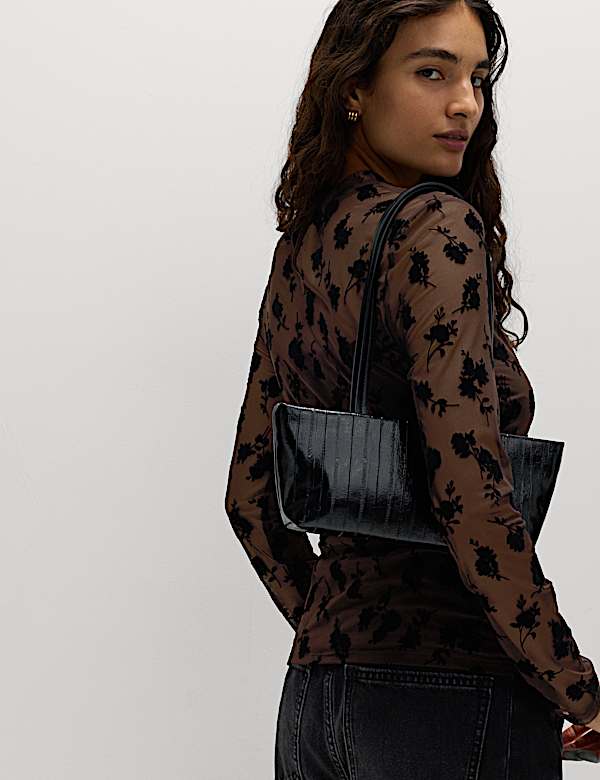 Flock Fitted Mesh Top - MV