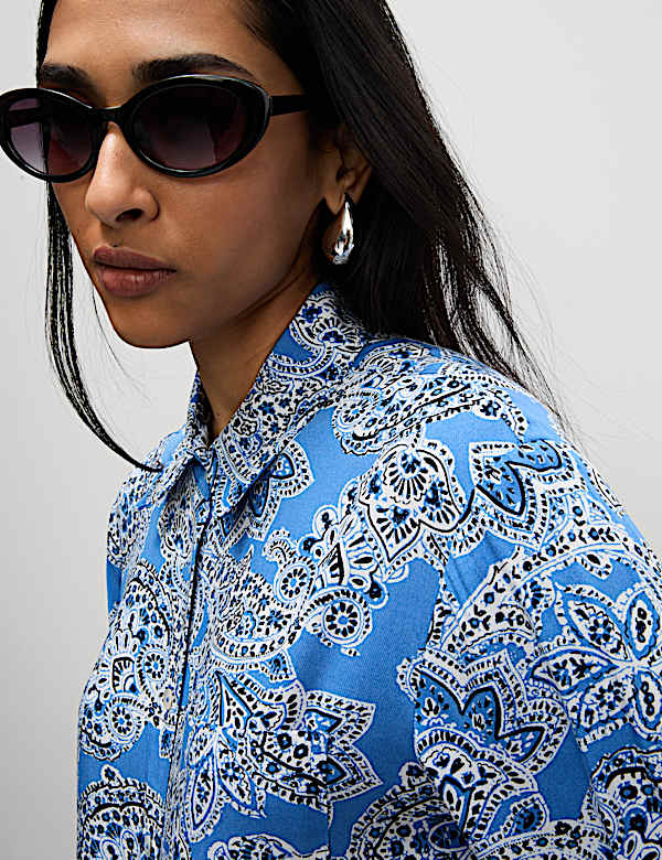 Printed Collared Shirt