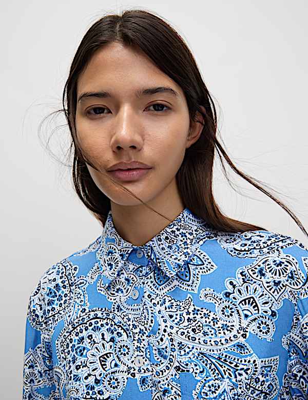 Printed Collared Shirt