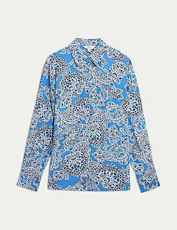 Printed Collared Shirt - JE