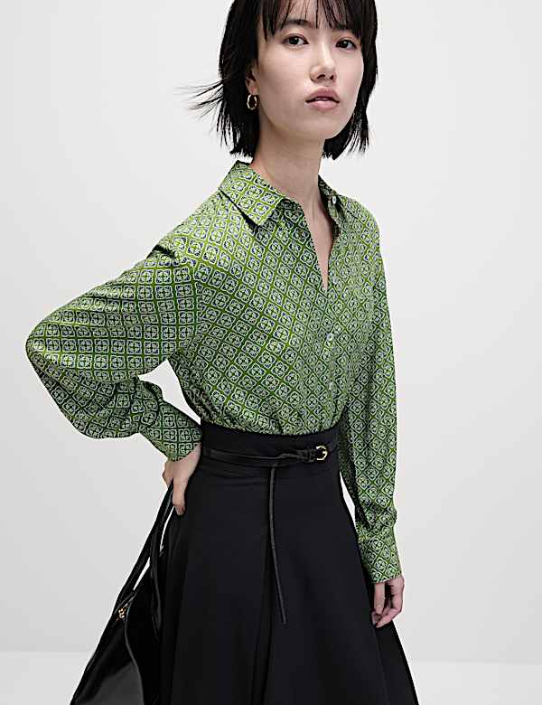 Printed Collared Shirt