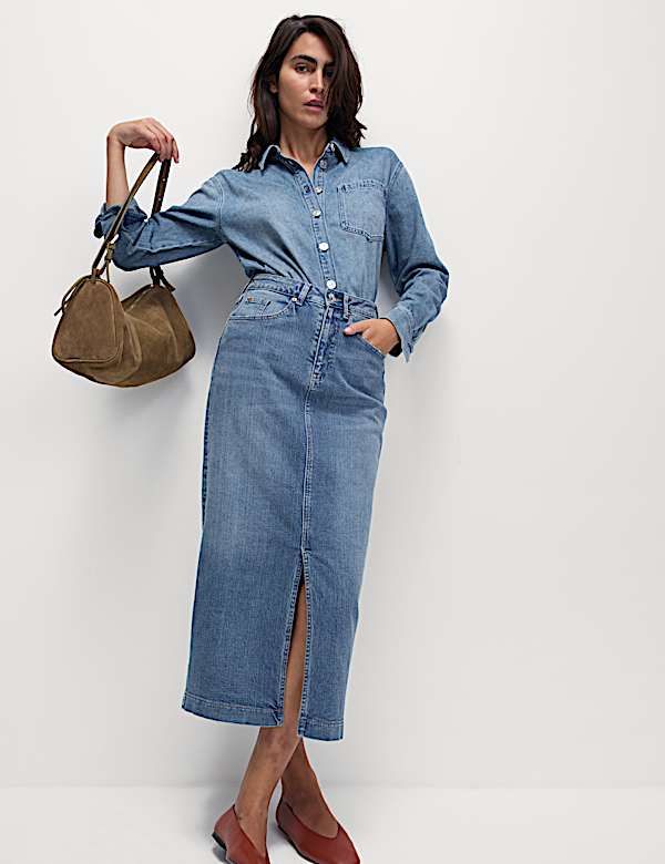 Denim Collared Shirt