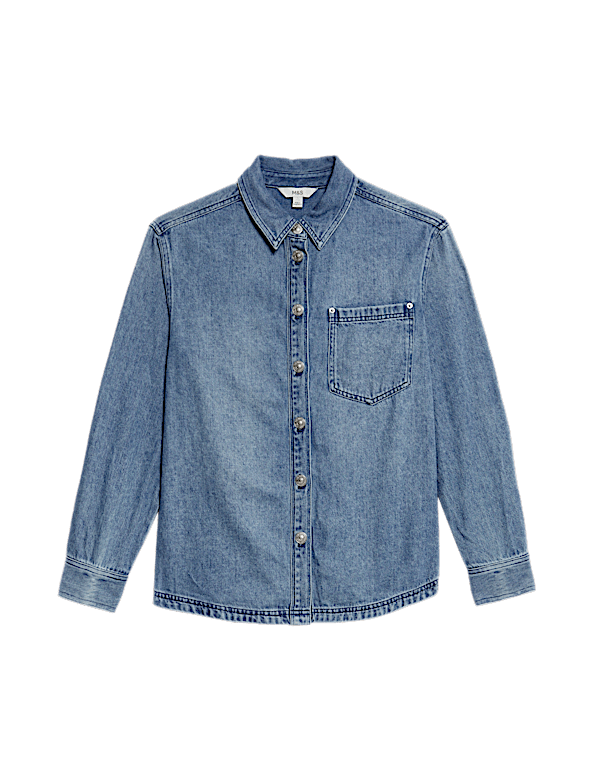 Denim Collared Shirt