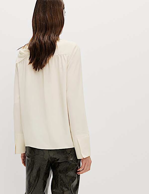 Scarf Neck Blouse