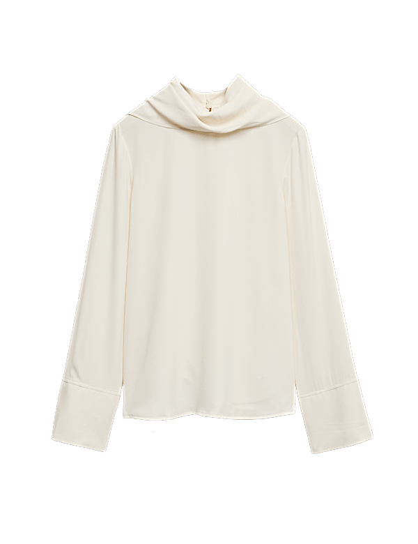 Scarf Neck Blouse