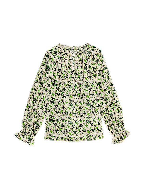 Pure Cotton Floral Printed Blouse