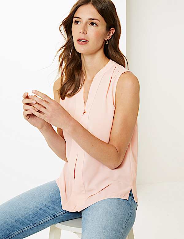 V-Neck Shell Top