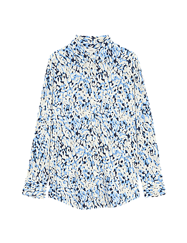 Printed Collared Blouse