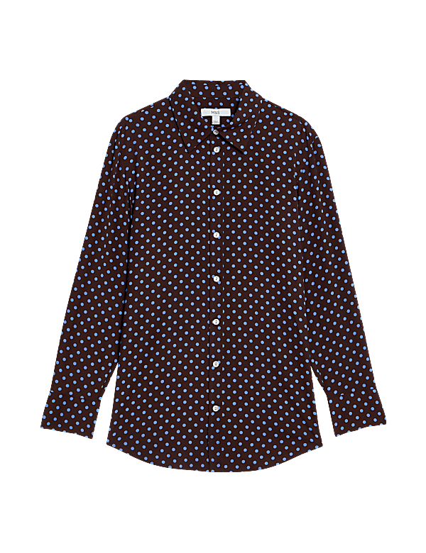Printed Collared Blouse