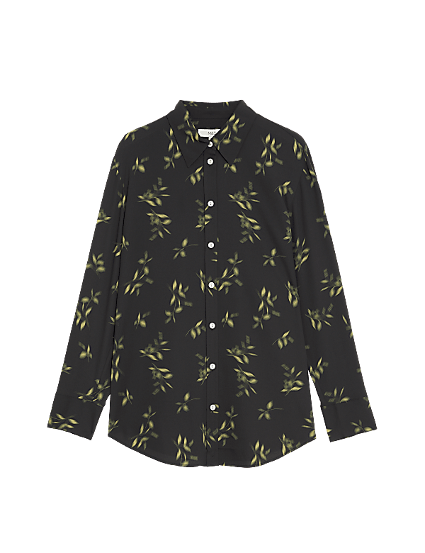 Printed Collared Blouse