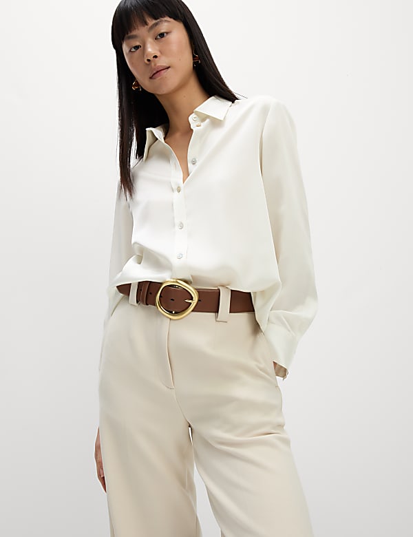 Satin Collared Shirt - AU