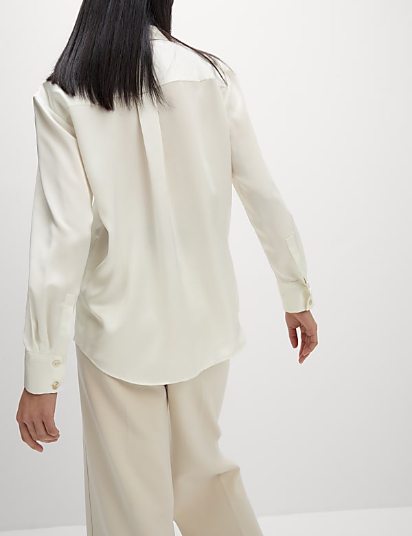 Satin Collared Shirt