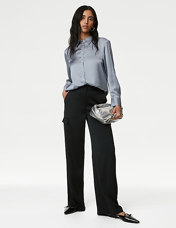 Satin Collared Shirt