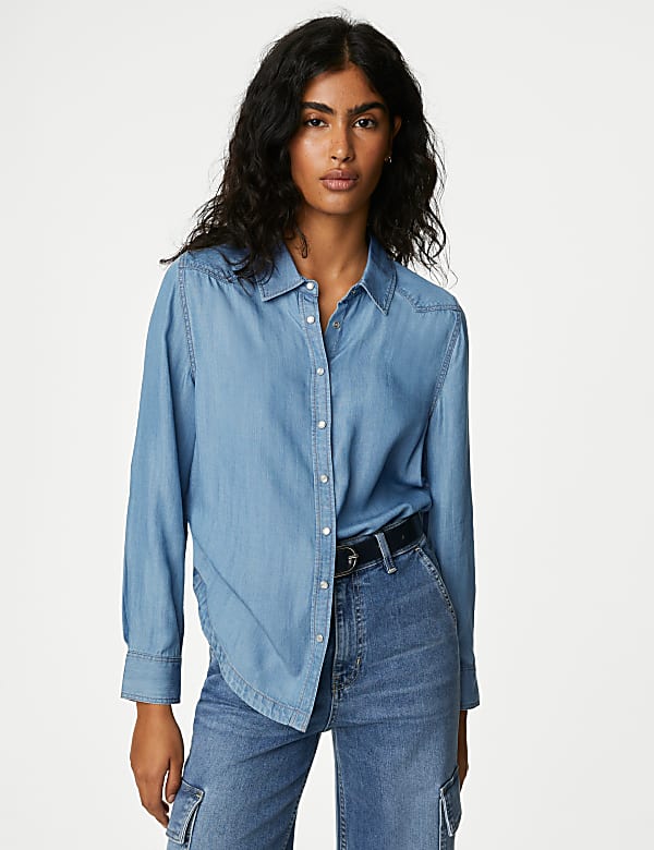 Pure Lyocell&trade; Collared Shirt