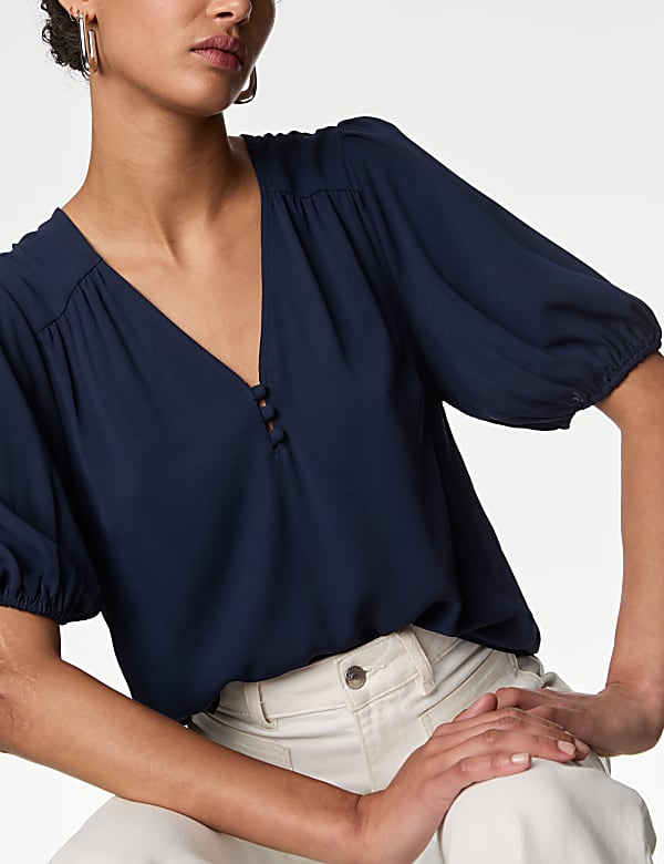 V-Neck Blouse - DE