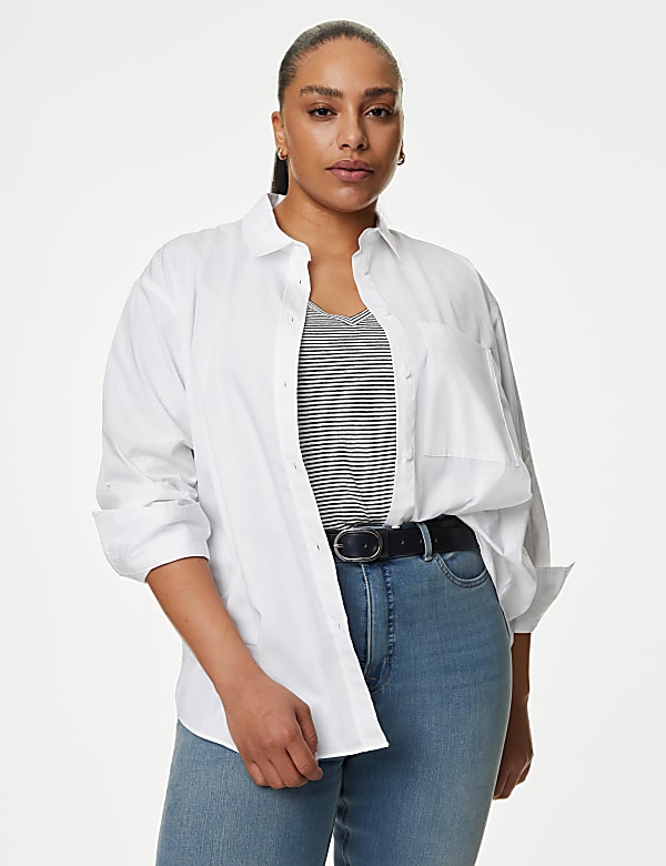 Pure Cotton Oversized Shirt