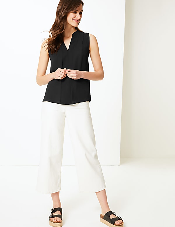 V-Neck Shell Top