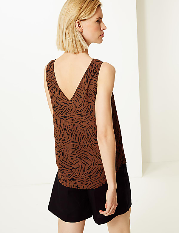 Animal Print Vest Top