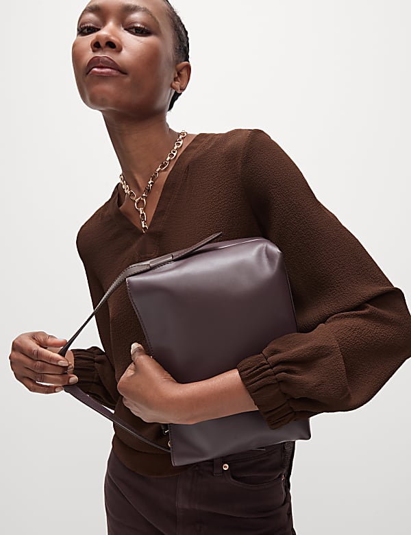 V-Neck Popover Blouse