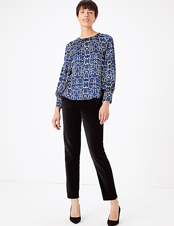 Snake Print Blouse