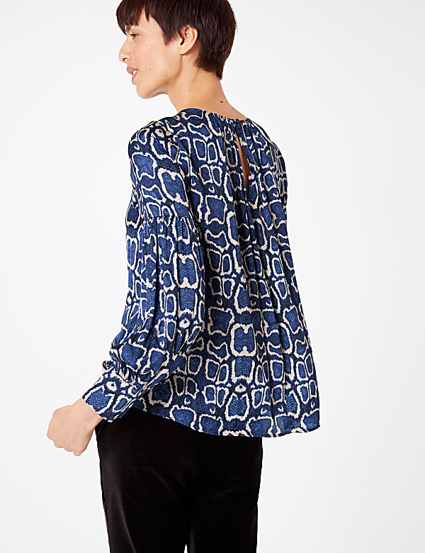 Snake Print Blouse