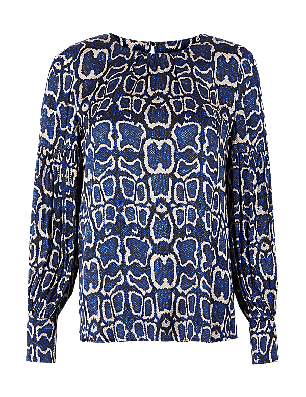 Snake Print Blouse