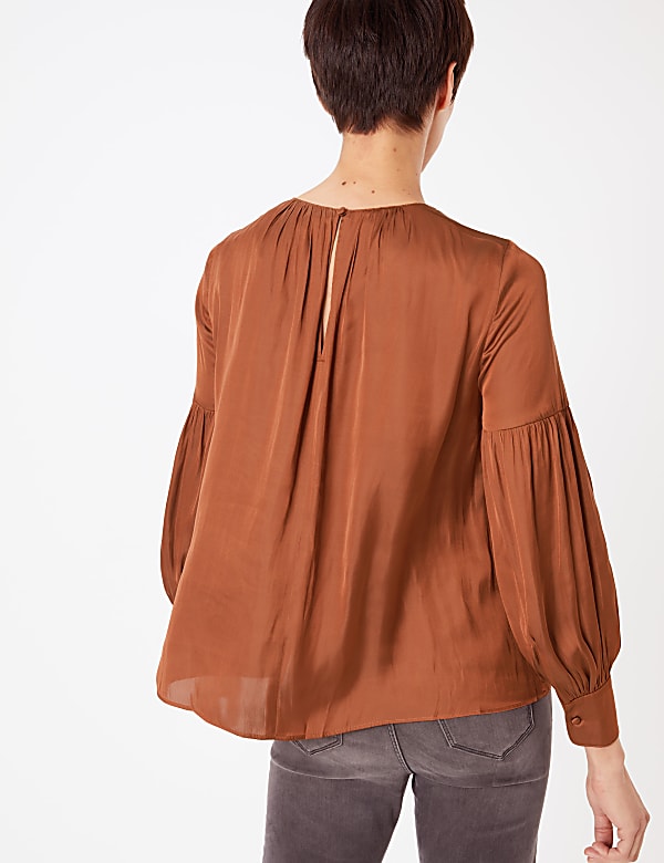Gathered Neck Blouse