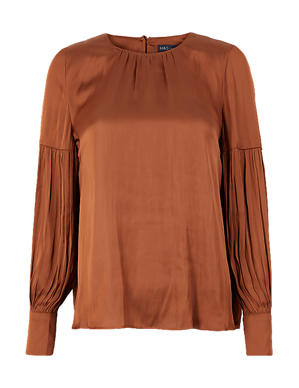Gathered Neck Blouse