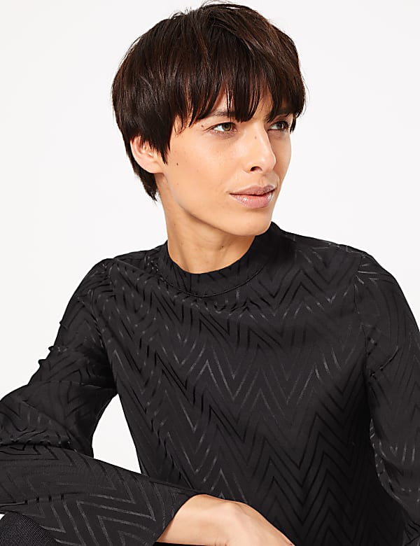 Chevron Woven Top