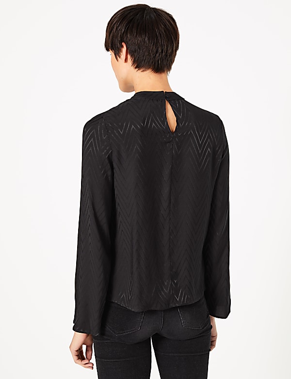 Chevron Woven Top