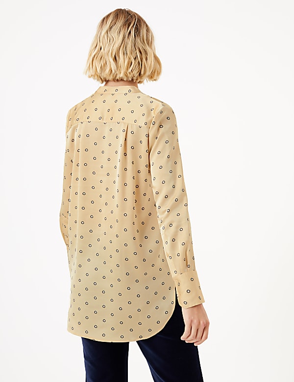Ditsy Print Longline Shirt