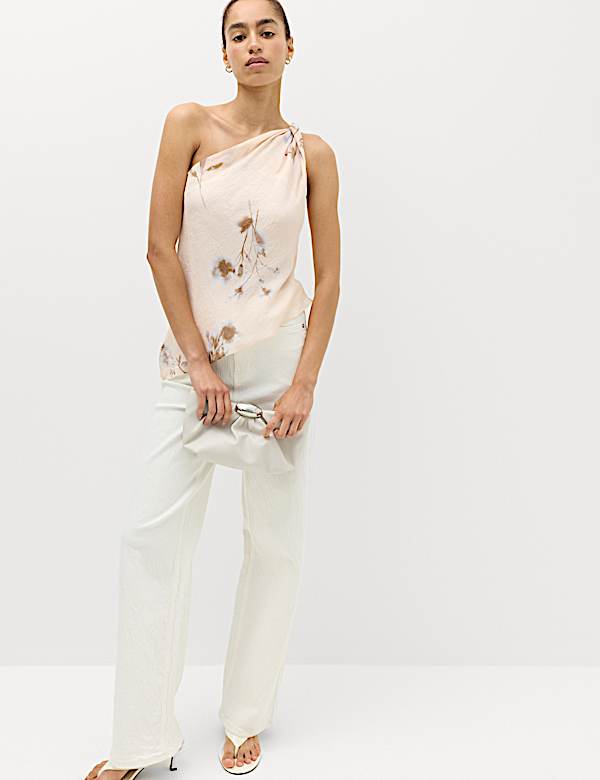 Floral Asymmetrical Top - CN