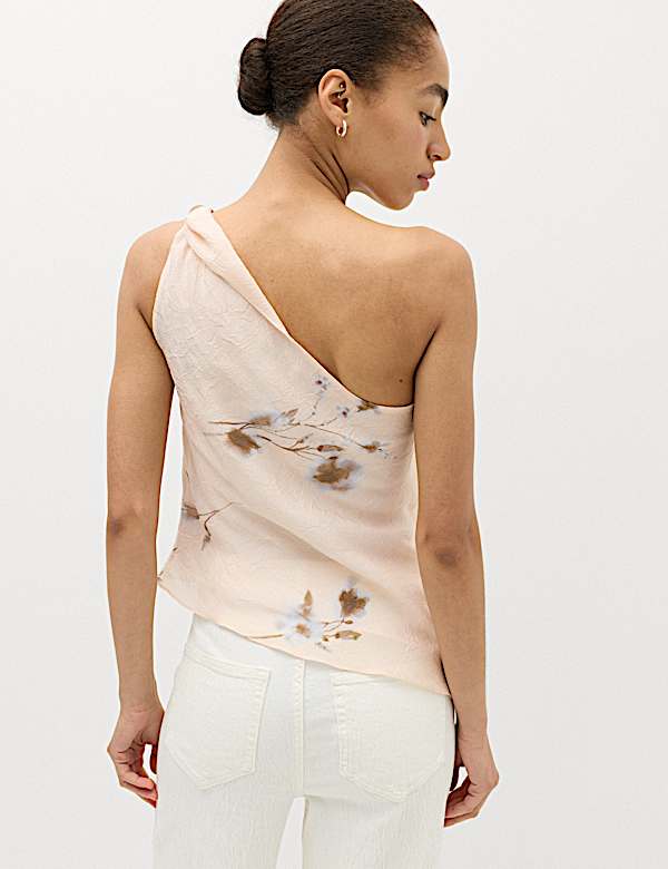 Floral Asymmetrical Top - CN